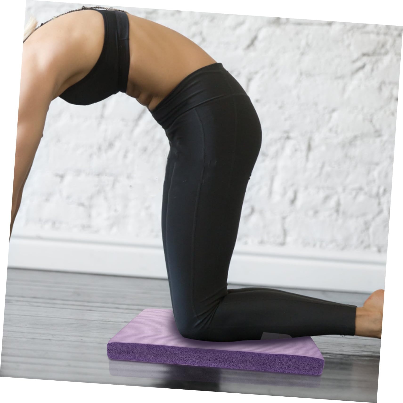 WOONEKY Tappetino Yoga Bilanciamento in Nbr Porpora, Morbido e Versatile Design Elegante, per Allenamento di Stabilità e Yoga, Facile da Riporre, Misura 44x30x4,5cm