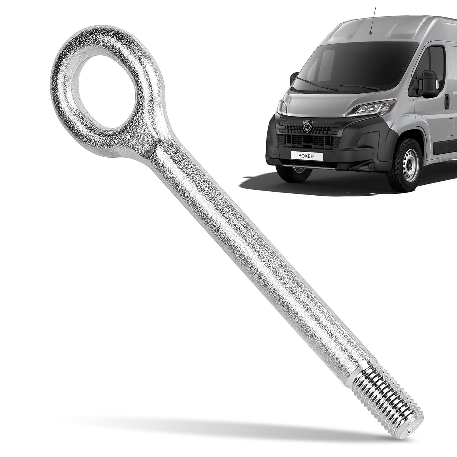 EFUTURETIME 51798113 Barres de Remorquage 1612882780 Tow Hook 215 mm Compatible avec Ducato 250, Boxer, Jumper