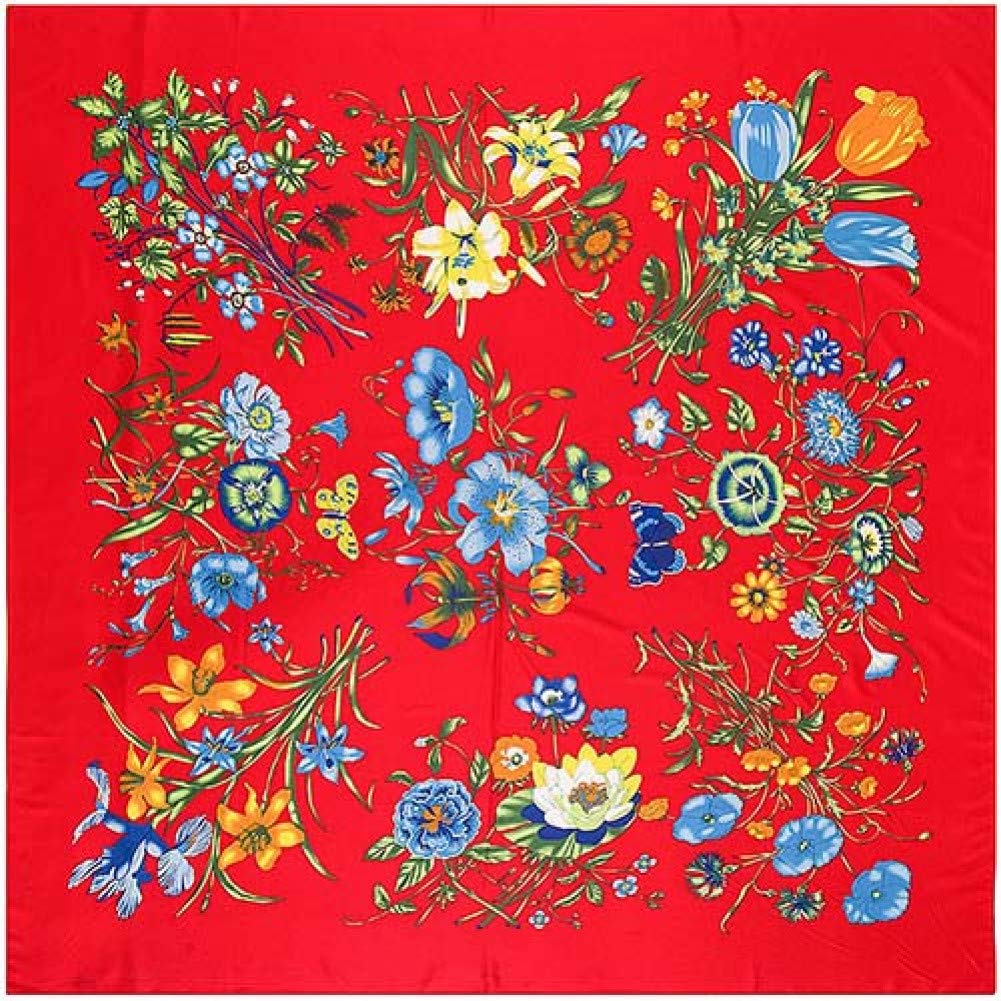 Foulard carré en soie 130x130 pour femme idéal en été comme en hiver