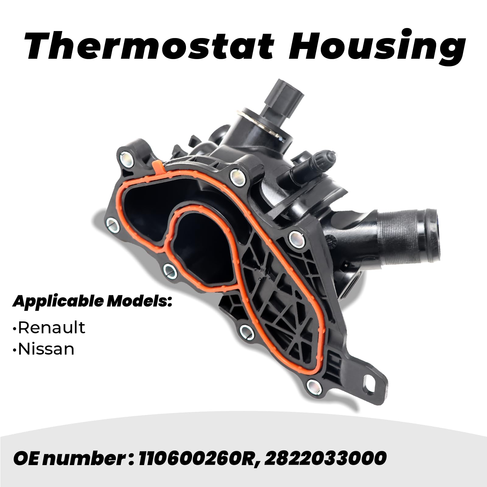 Carcasa termostática para Renault Ni-ss-an 110600260R 2822033000