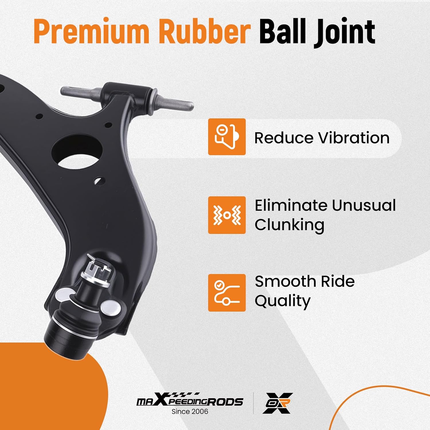 maXpeedingrods 4Pc Front Lower Control Arm with Ball Joint for Toyota Sienna 2004-2010, 2 Lower Control Arms 2 Sway Bar Links