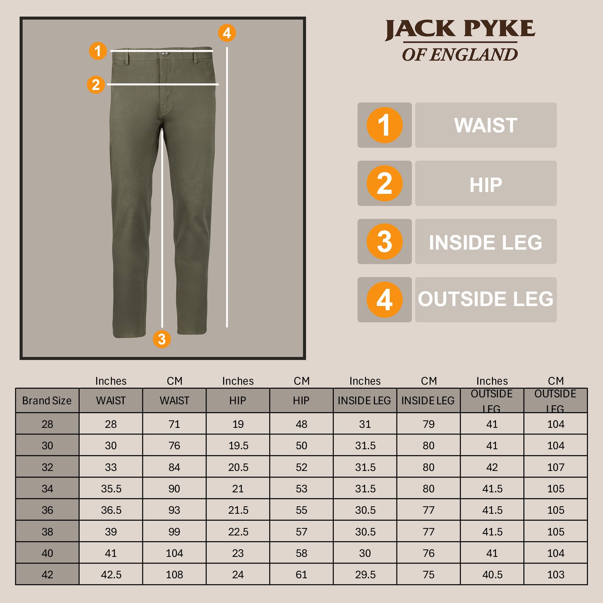 JACK PYKE Pantalones chinos para hombre, de algodón, elásticos, informales, inteligentes, 4 bolsillos, trabillas para cinturón, transpirables, ajuste a medida para uso diario y al aire libre