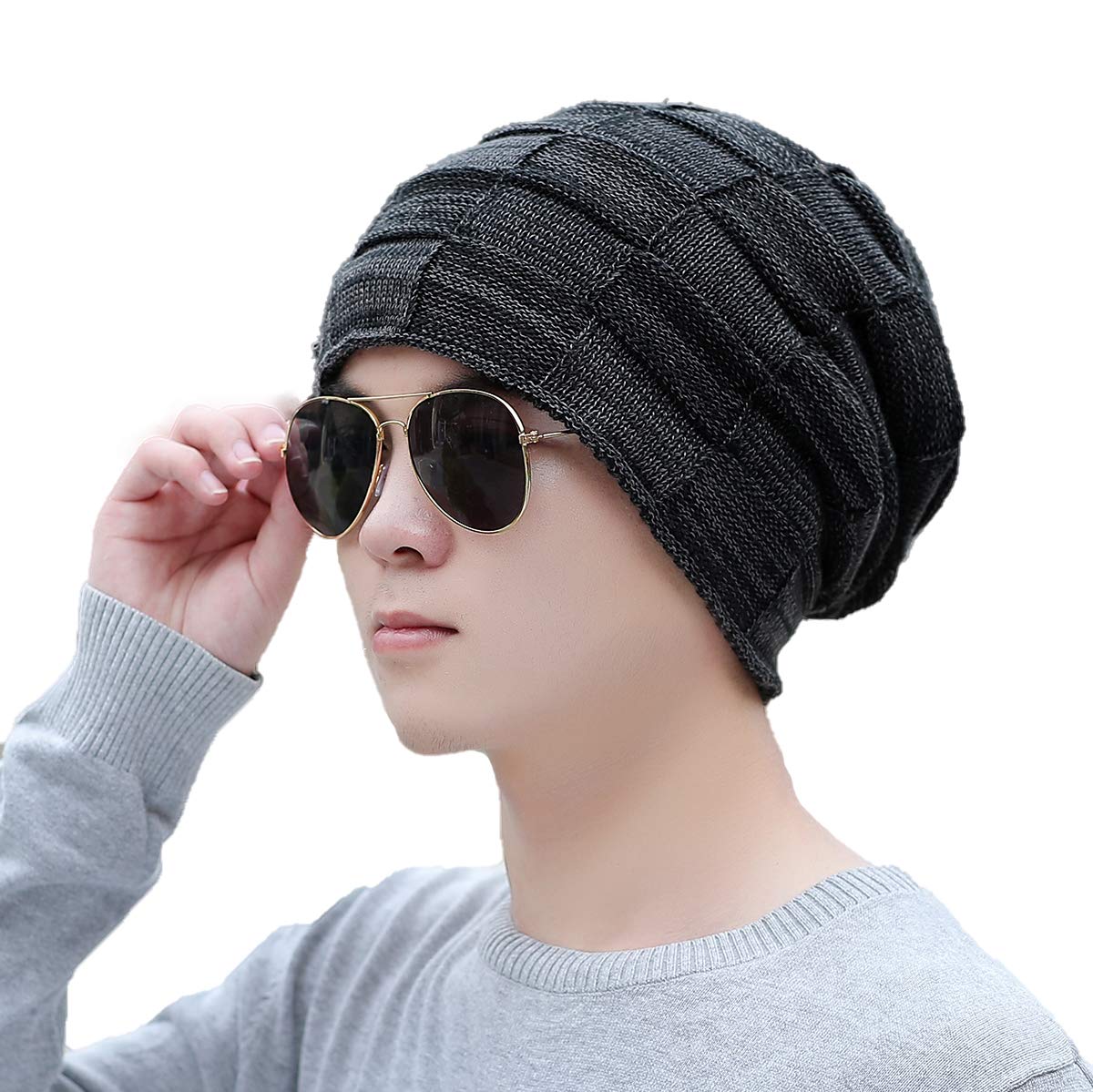iSWEVEN Fashionable Woolen Beanie Cap for Men (4046, Free Size)-image-18