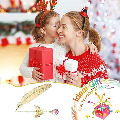 Miniatura 2 de Marcapáginas de plumas de metal con colgante de mariposa 3D, marcadores para mujeres, niños, profesores, amantes de los libros, regalos de