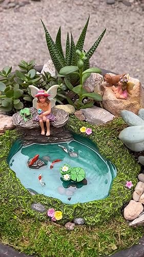 Accessori Giardino Esterno Mood Lab Fairy Garden - Set Di 4 Figurine E