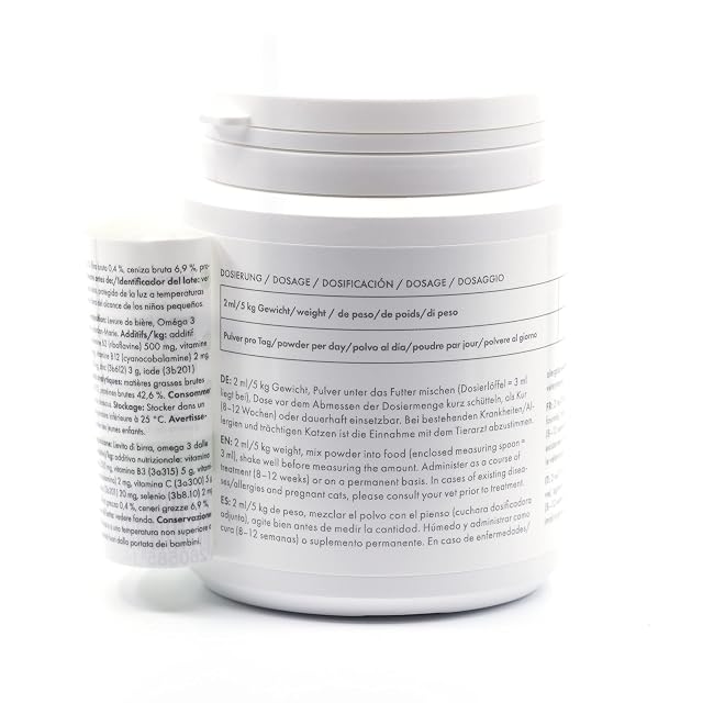 Foto 6 de 6 de 4-Beiner Beauty-Cat: multivitaminas para Gatos con Omega 3, MSM, Complejo de Vitamina B, Vitamina C, biotina