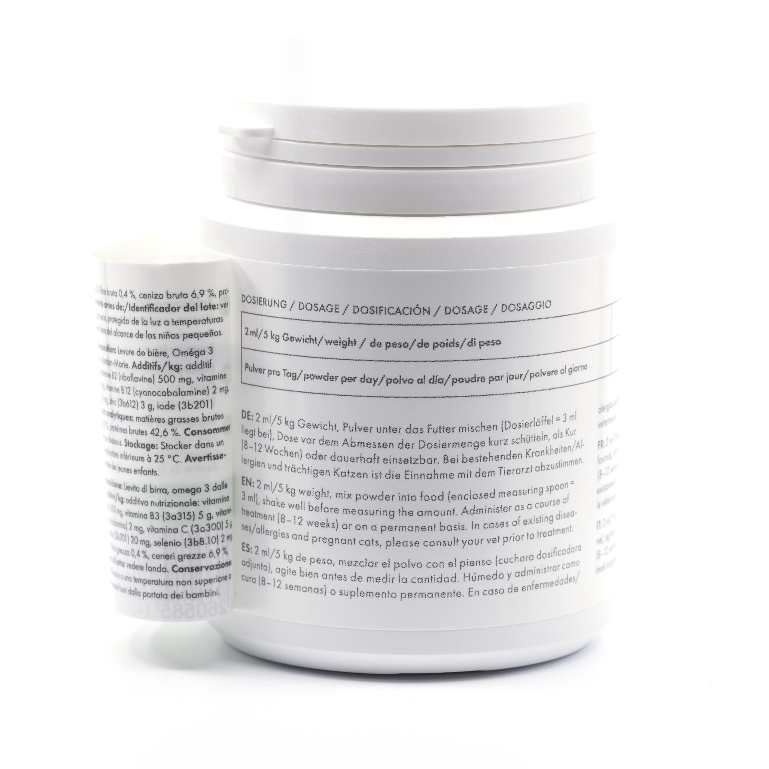 4-Beiner Beauty-Cat: multivitaminas para Gatos con Omega 3, MSM, Complejo de Vitamina B, Vitamina C, biotina, Cardo Mariano, levadura de Cerveza, Zinc, YODO, Selenio