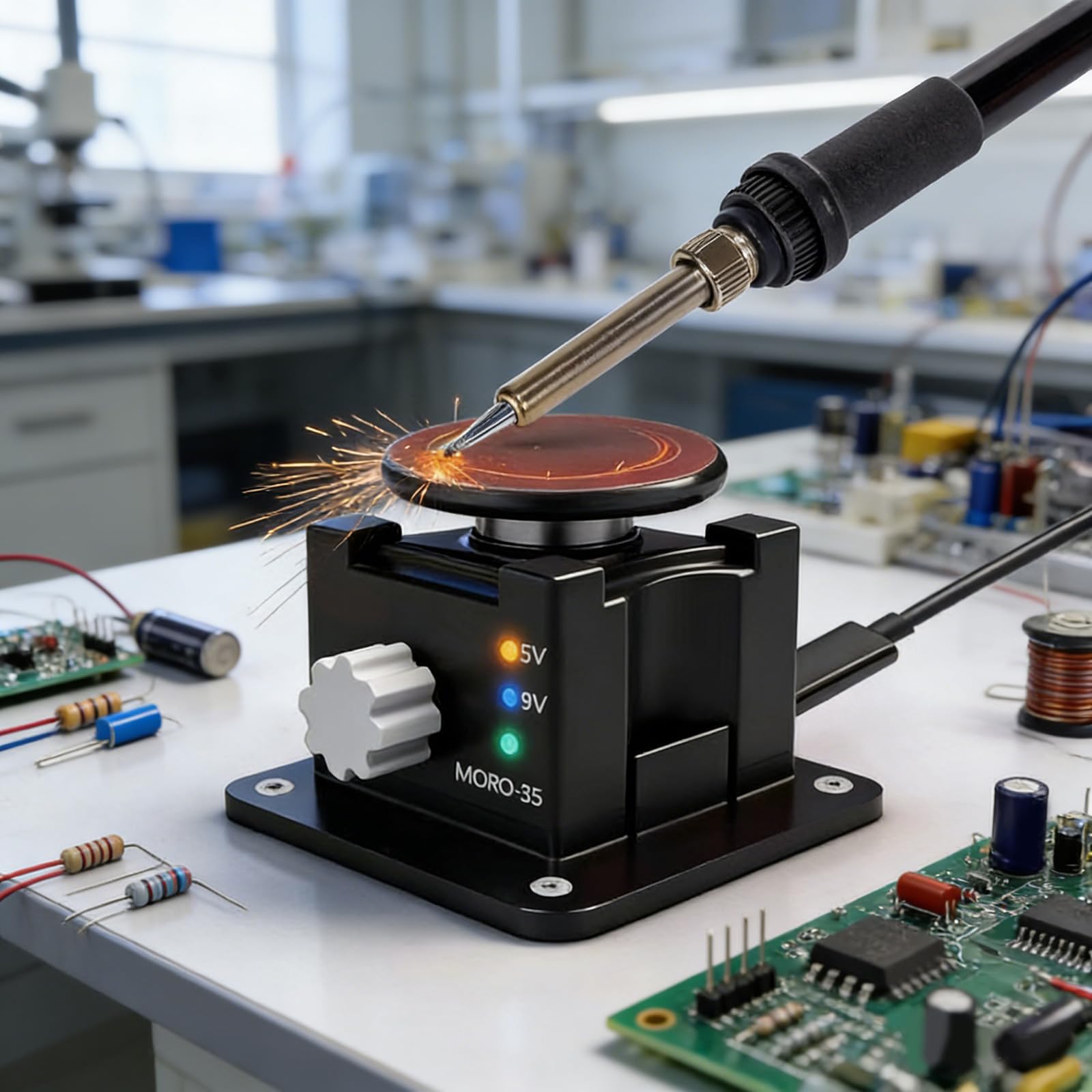 Efficiente lucidatrice rotativa Tensioni 5V-9V USB C interfacce di ricarica per vari materiali Finiture lisce Lucidatura Rettifica Disco piastra in alluminio per macchina piana