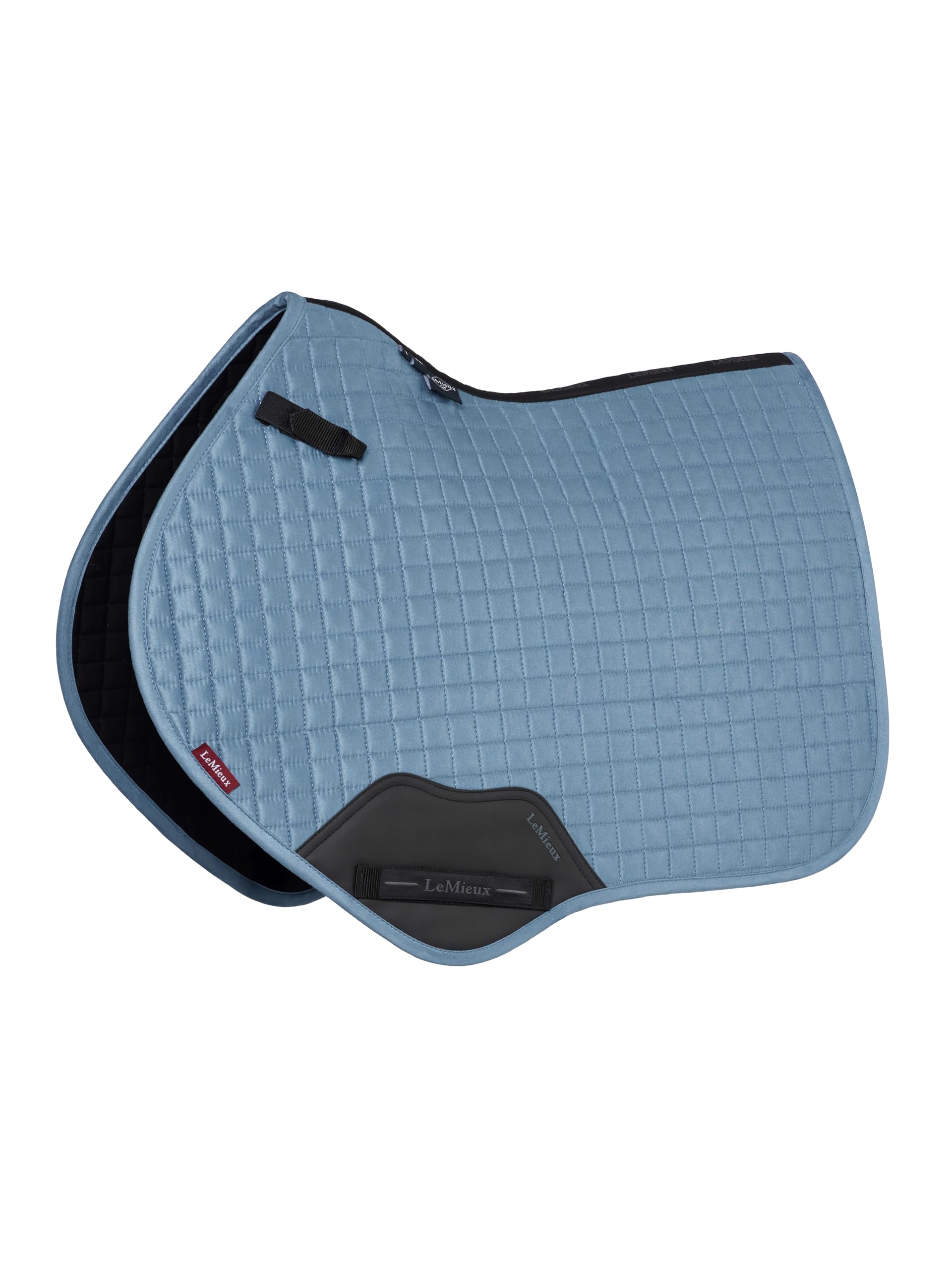 Tapis de selle daim bleu glacier LeMieux finitions premium - 6