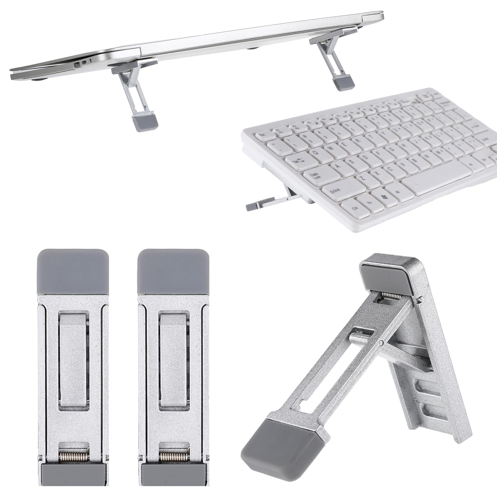 Aphumedc Laptop Ständer - 3-stufig Verstellbare Tastaturerhöhung Aus Metall