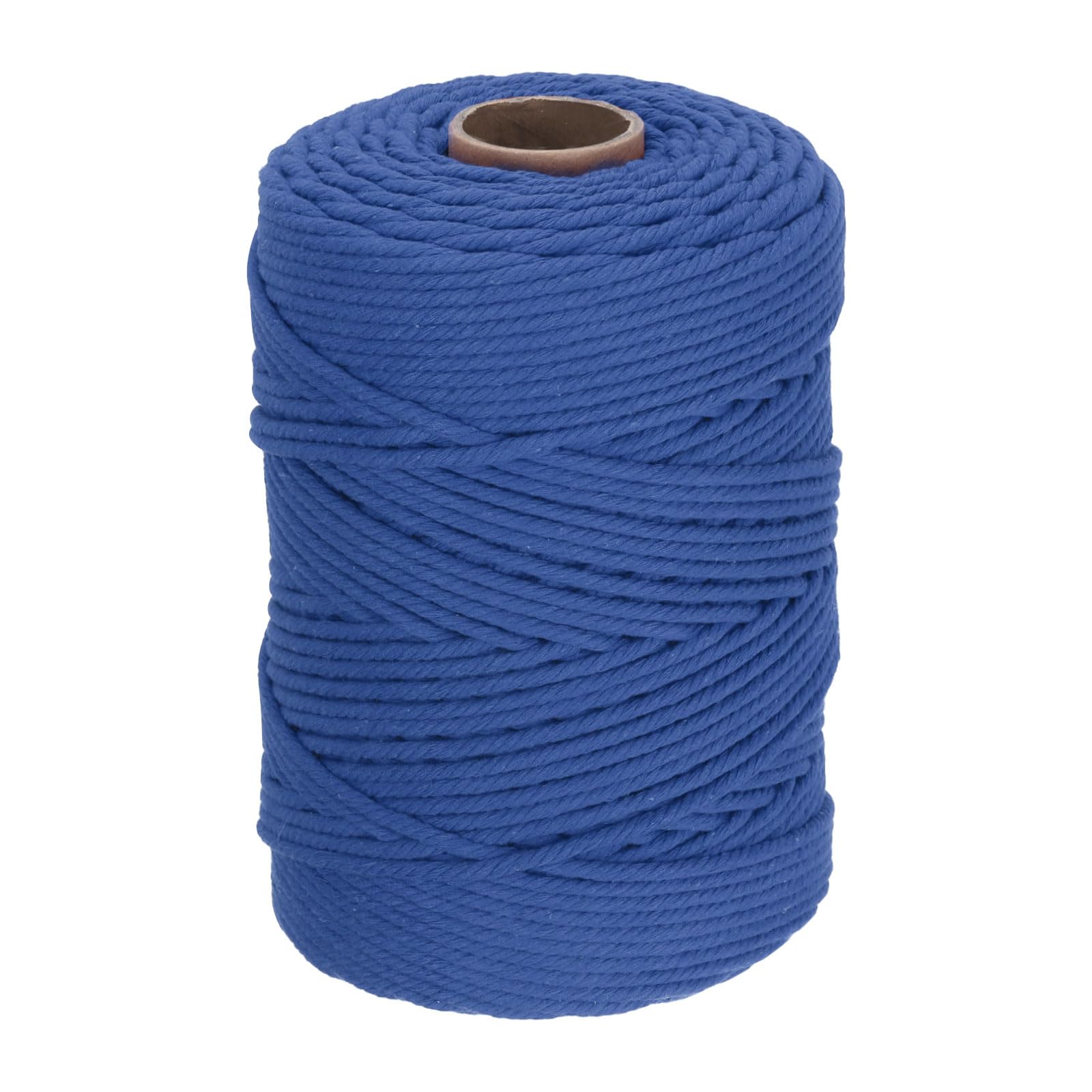 DMiotech 4mm x 220M (241 Yard) Deep Blue Natural Cotton Macrame Rope
