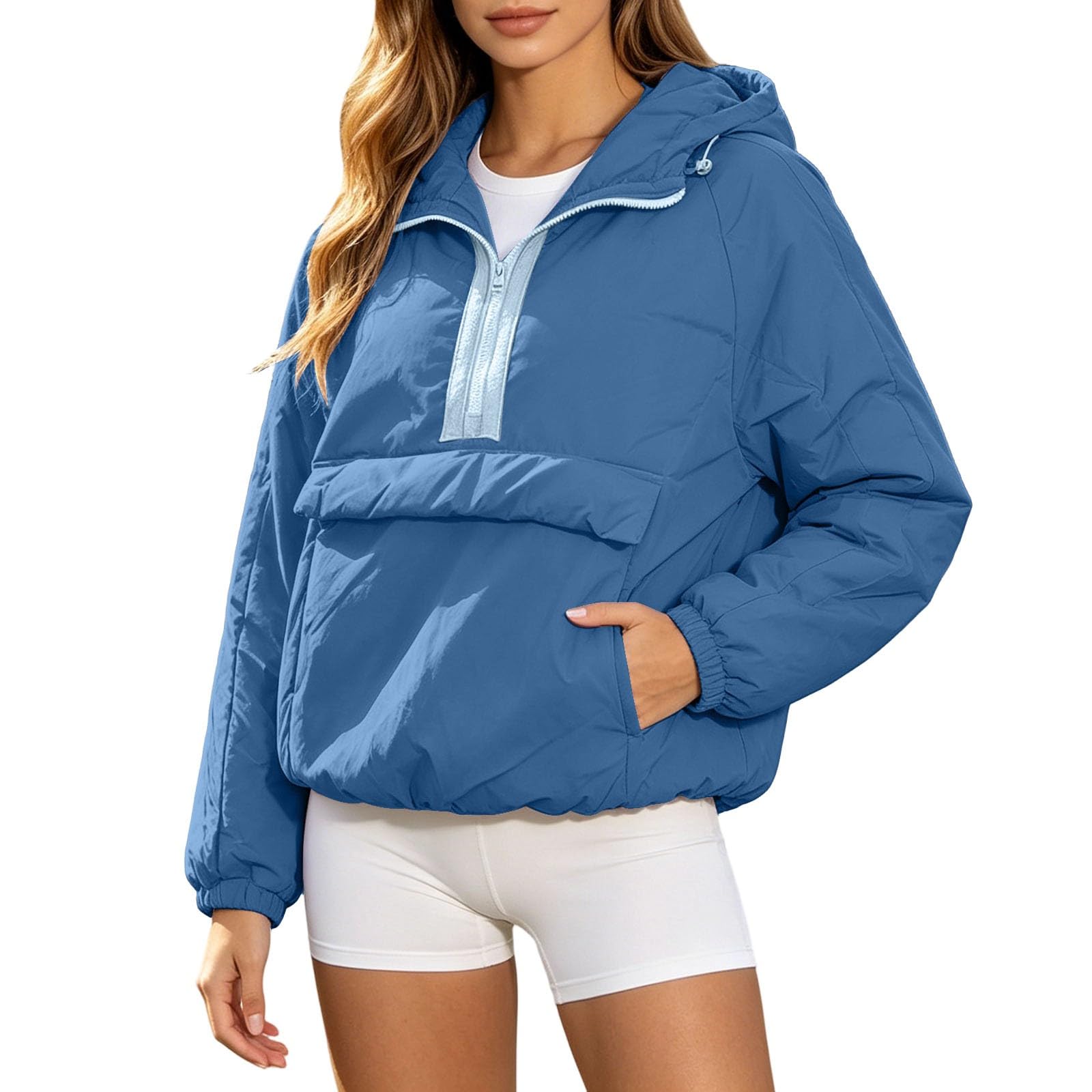Sweat à Capuche Douillet avec Poches, en Polaire Chaude, idéal pour l'automne et l'hiver au Quotidien.