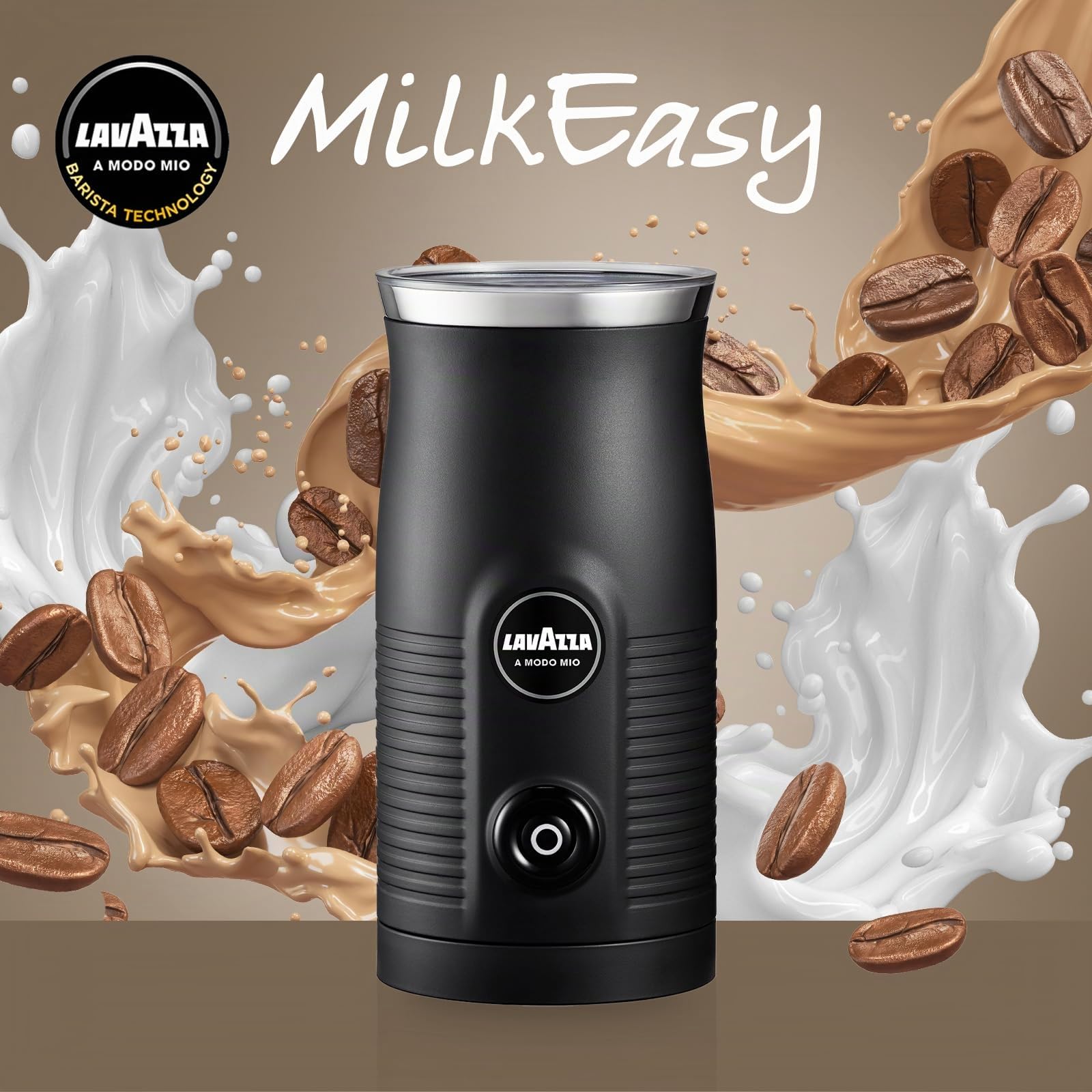 Lavazza A Modo Mio Milk Easy - Espumador de leche, para receta a base de leche, color negro