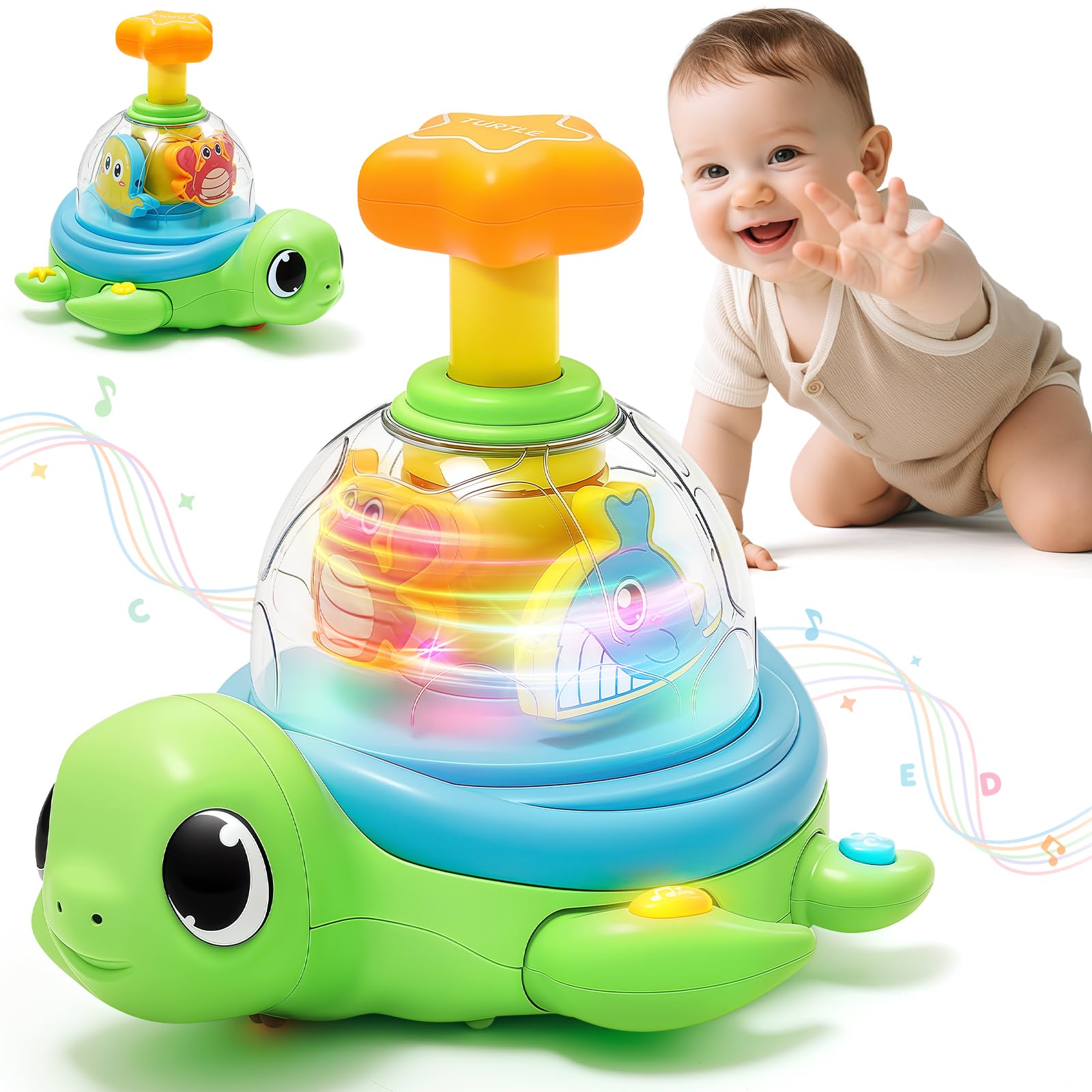 Amazon.com: Baby Crawling Toys 6-12 Months, Musical Light-up Toys