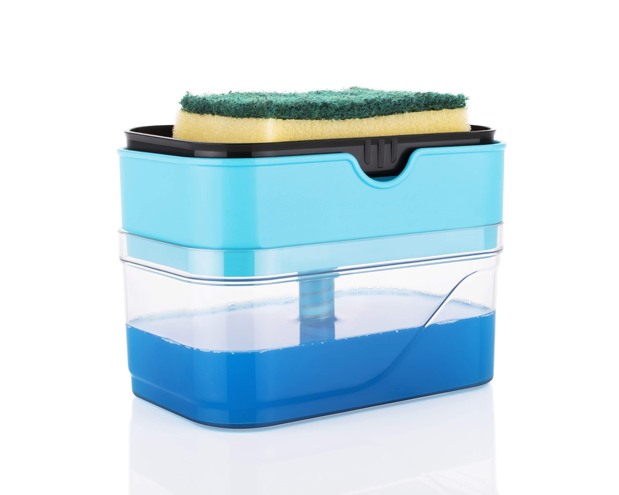 ZooY 2 in 1 Soap Dispenser for Dishwasher Liquid Holder, Liquid Dispenser Through Pump (Multi-Color, 400 ML) with Sponge (Sky Blue) (B08XM3DPSJ) Amazon Price History, Amazon Price Tracker