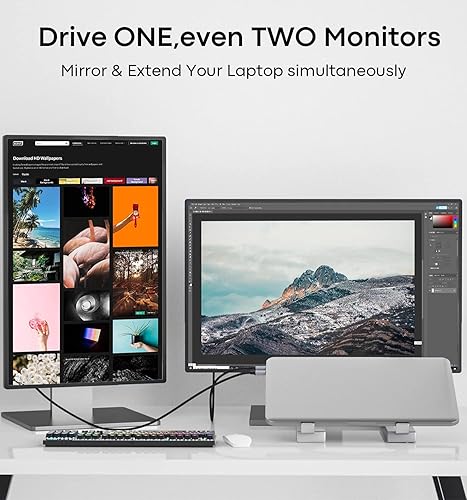 Miniatura 6 de TECHTOBOX Cable USB C a HDMI de 3 pies 4K 60Hz, interfaz chapado en oro Cable trenzado tipo C a HDMI para oficina en casa, Thunderbolt 43 compatible