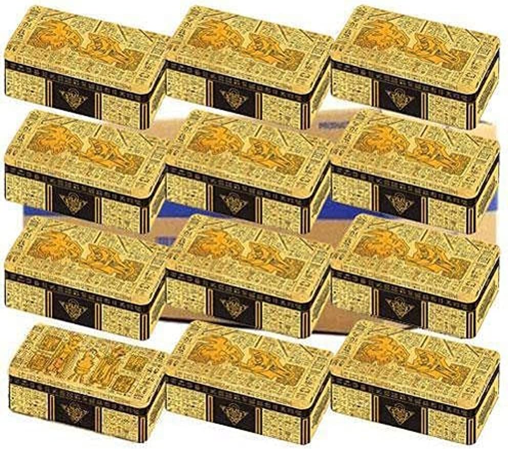 Yugioh 2021 Tin of Ancient Battles Mega Booster Packs CASE of 12 TINS
