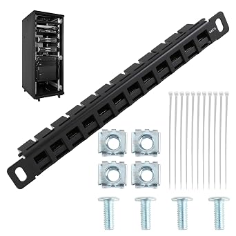 Cat6 Patch Panel 12 Port 0.5U CAT6 Network Patch Panel Modular Panel with Keystone Coupler Gigabit 10G Ethernet fits 10-inch Server Rack Cabinet,Pro Network Mini Patch Pane