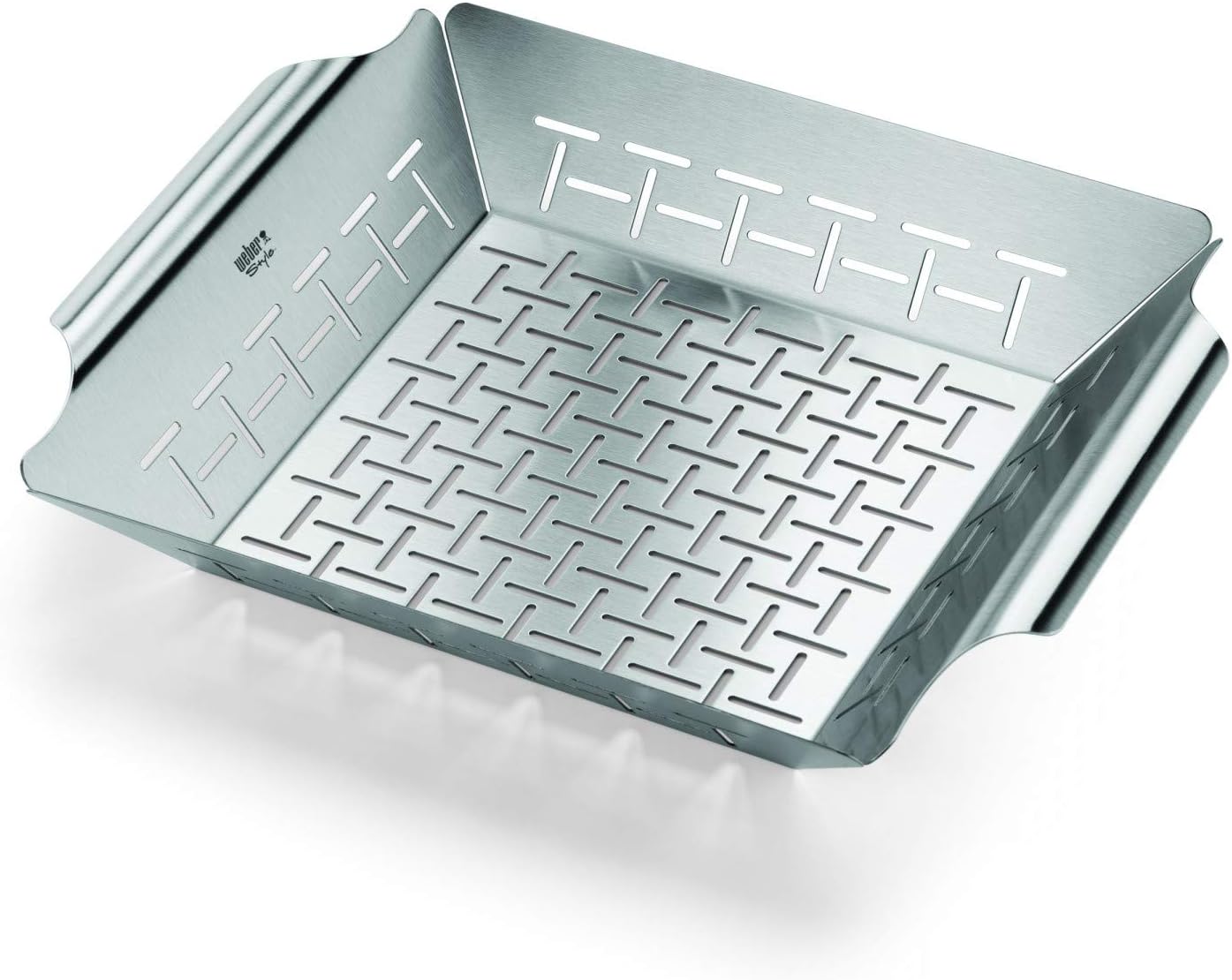 Deluxe Grilling Basket – Stainless Steel Grill Basket for Vegetables, Seafood & Small Foods, Durable BBQ Cooking Accessory for Charcoal and Gas Grills