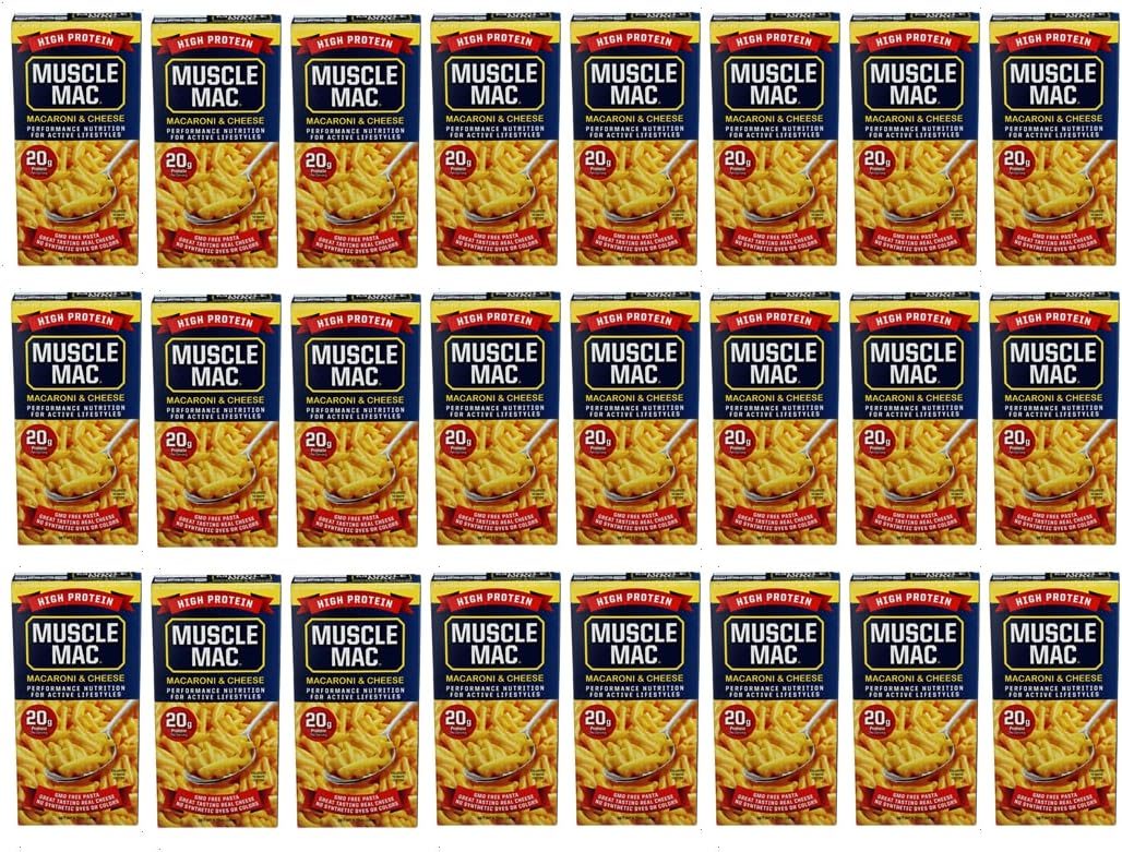 Macaroni and Cheese Pasta For All Ages, 20 Grams Of High Protein Per Serving, Real Cheese, Non-GMO, 24 Pack