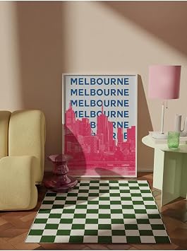 Postifull Çerçevesiz Poster İllüstrasyon Şehir - Melbourne, Şehirler Serisi, Duvar Posteri, Hd Baskı, Kalın Ar;50 X 70 Renkli - 2