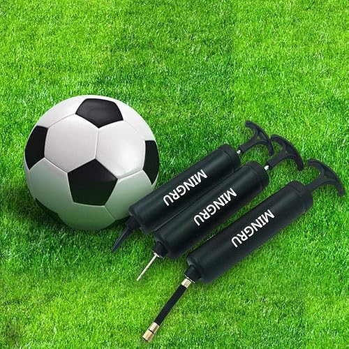 Miniatura 4 de Bomba de bolas para baloncesto, fútbol, voleibol, rugby, waterpolo y otros inflatables. Bomba de aire, agujas y boquillas incluidas.