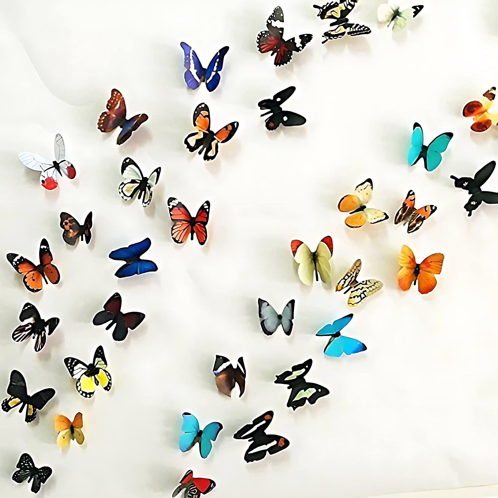 JAAMSO ROYALS Multi Color 3D Butterflies Decorative Design Vinyl Self Adhesive Peel and Stick Wall Sticker for Wall Decor and Home Decor1 Combo Pack of 38 pcs (21 cm X 29.7 cm) (B01N9TW3WO) Amazon Price History, Amazon Price Tracker