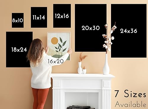 Miniatura 8 de Elarta Decoración abstracta para pared, obra de arte verde salvia, arte de pared moderno de mediados de siglo para dormitorio, arte de pared