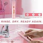 Bikini Trimmer for Women, Dual-Head Electric Shaver for Sensitive Areas, LED Display, USB-C Rechargeable Rinse-Clean Body Hair Trimmer, for Bikini Line, Underarms, Legs & Face