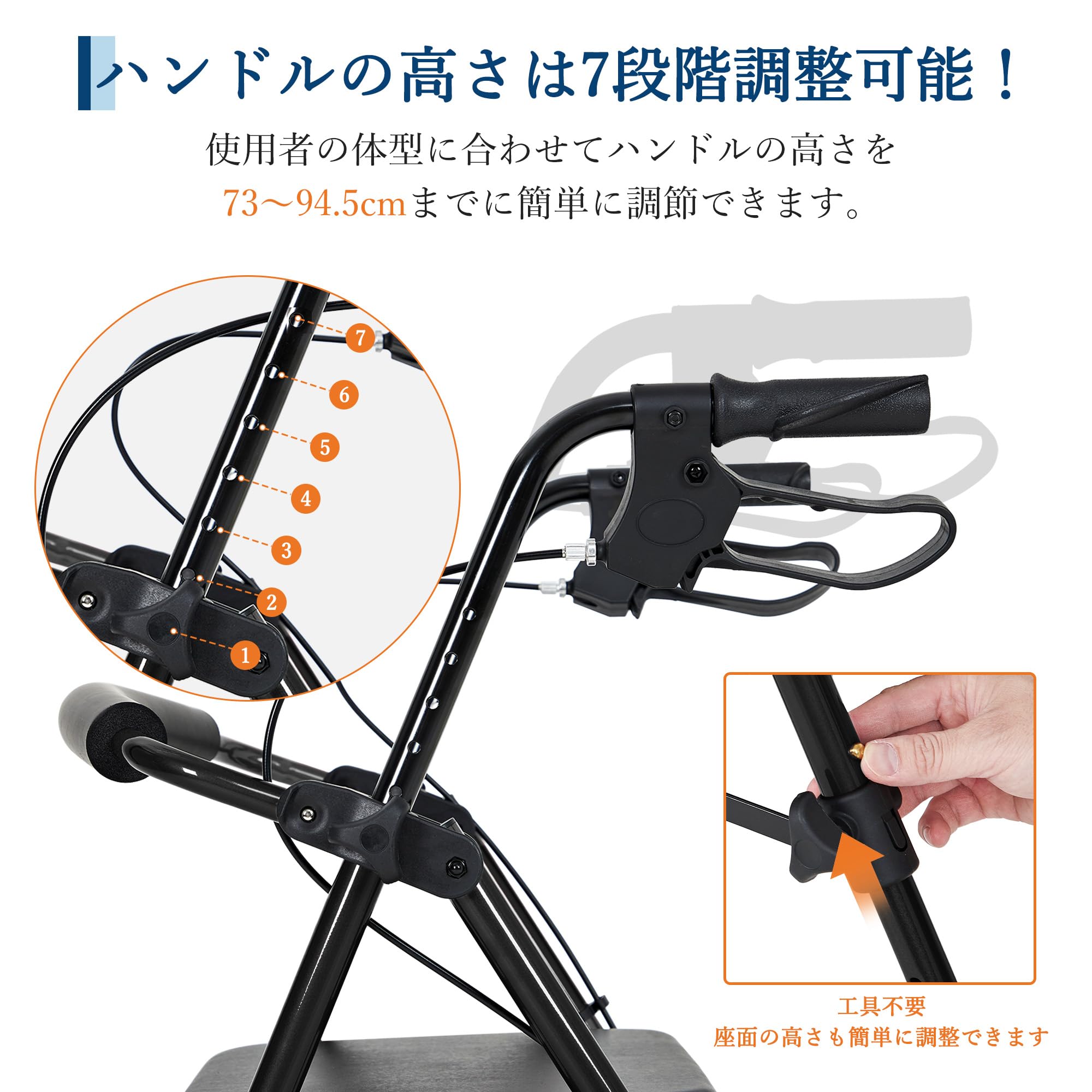 Amazon | ガービー（Garvee） 歩行器 歩行車 折りたたみ シルバーカー