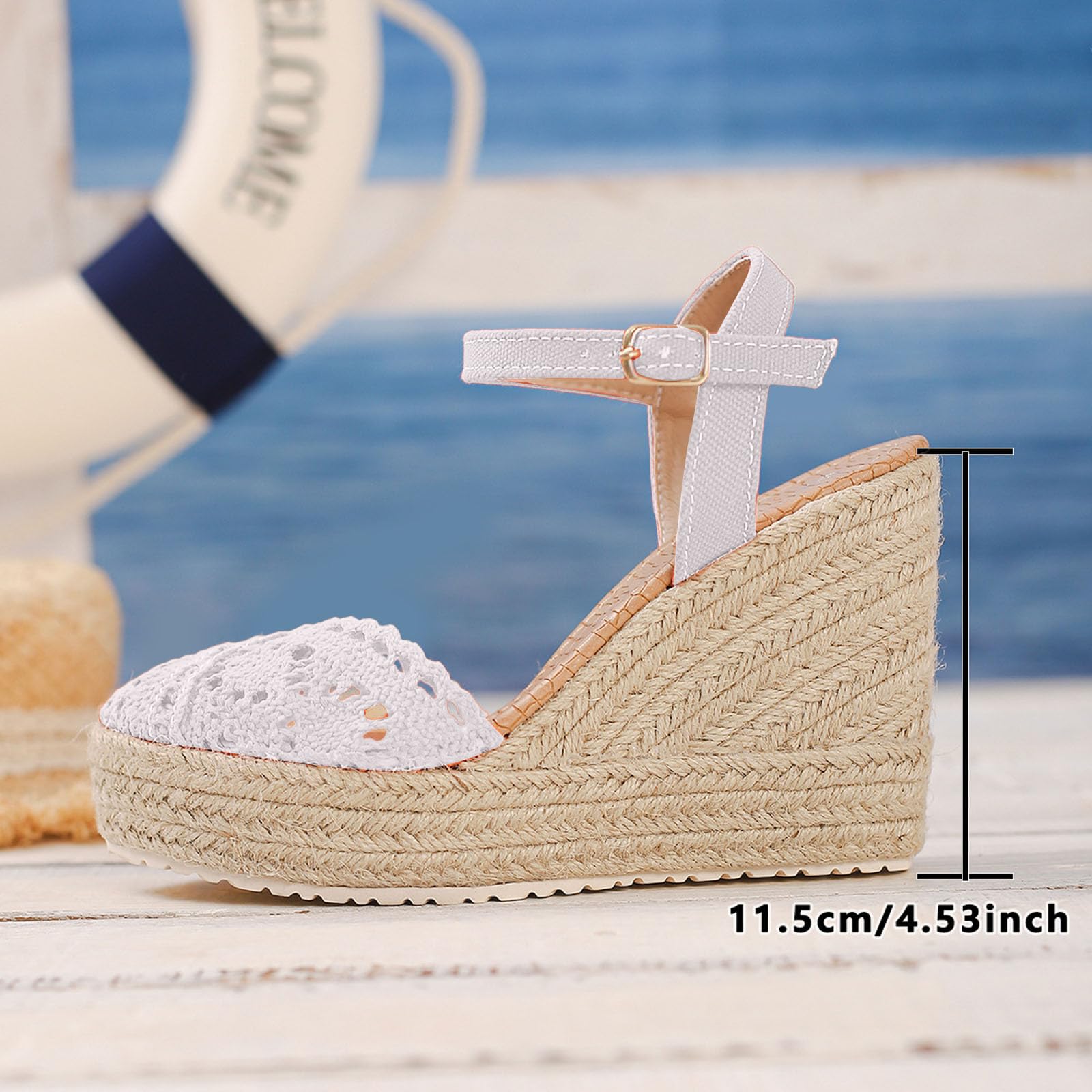 Genérico Sandalias Y Calzado Para Mujer Sandaliaspara Mujer, Elegantes Sandalias De， Puntera Abierta, Transpirables Y Con Suela Gruesa Mules Casuales De， Suelas Gruesas Transpirables, Cuña