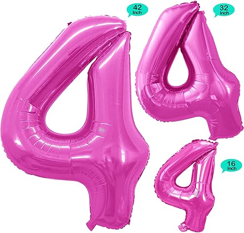 Miniatura 226 de GOER Globos con el número 40 para decoraciones de fiesta de cumpleaños número 40, globos de helio de aluminio jumbo de 42 pulgadas para 40