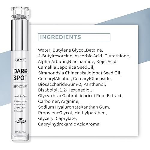 Miniatura 8 de WMK Eliminador de manchas oscuras para cara, suero corrector de manchas oscuras para manchas solares, manchas de la edad, manchas marrones,