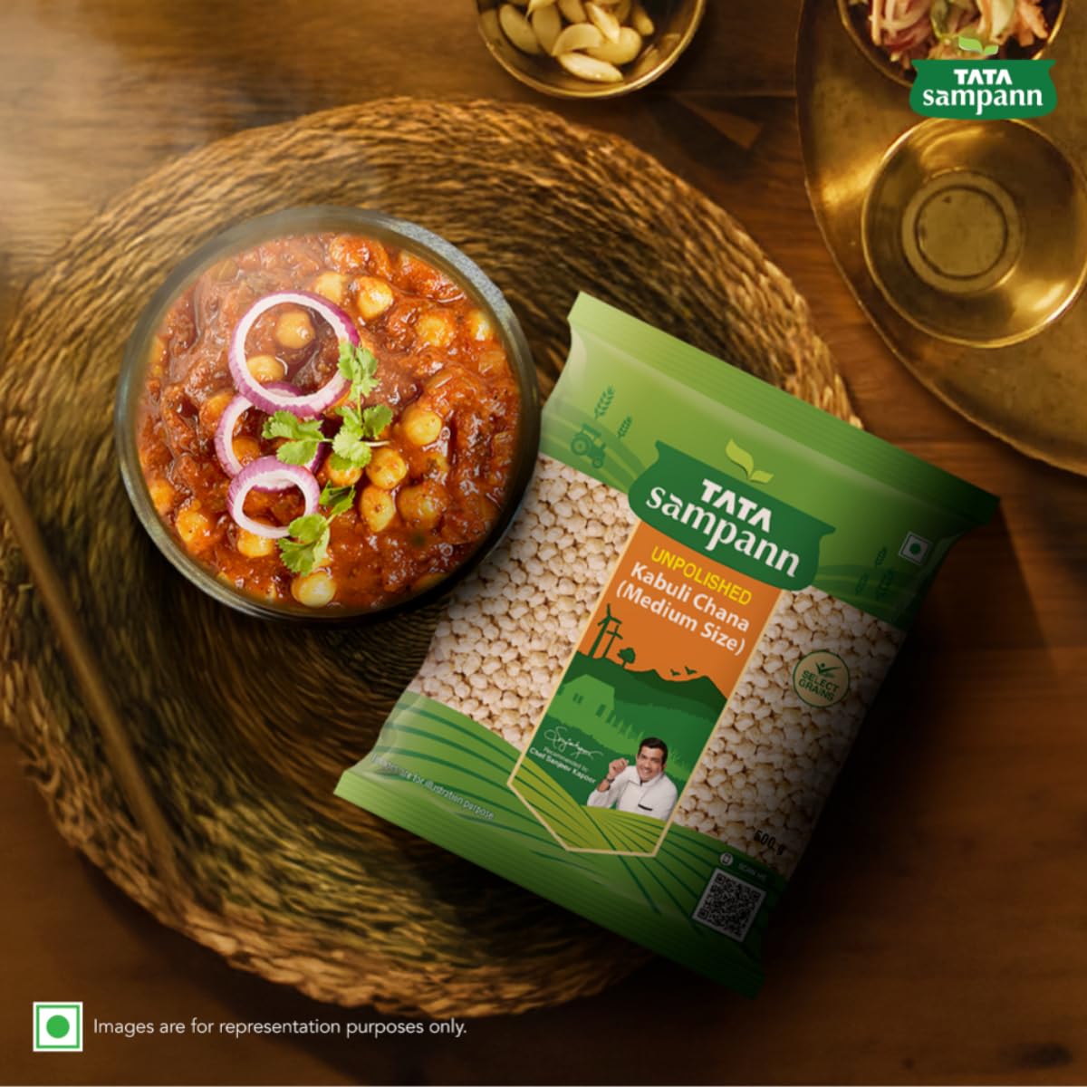 Tata Sampann Unpolished Kabuli Chana, 500 g, (Medium Size) - Image 7 thumbnail