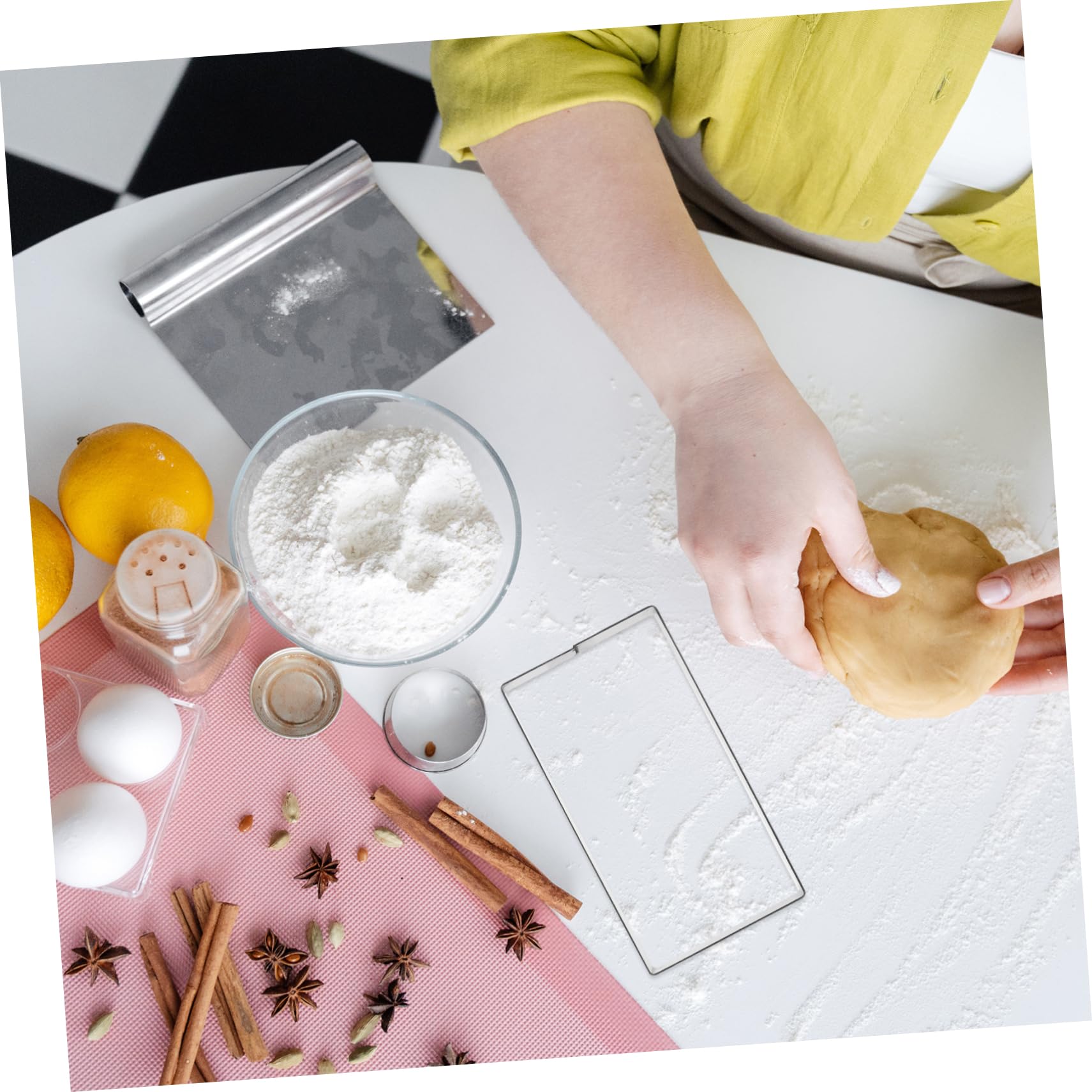 Unomor Stainless Steel Rectangle Baking Mold Deep Tart Ring for Pancakes Vegetable Cakes and More Reusable Non Stick Baking Tool for DIY Cooking and Pastry Decor