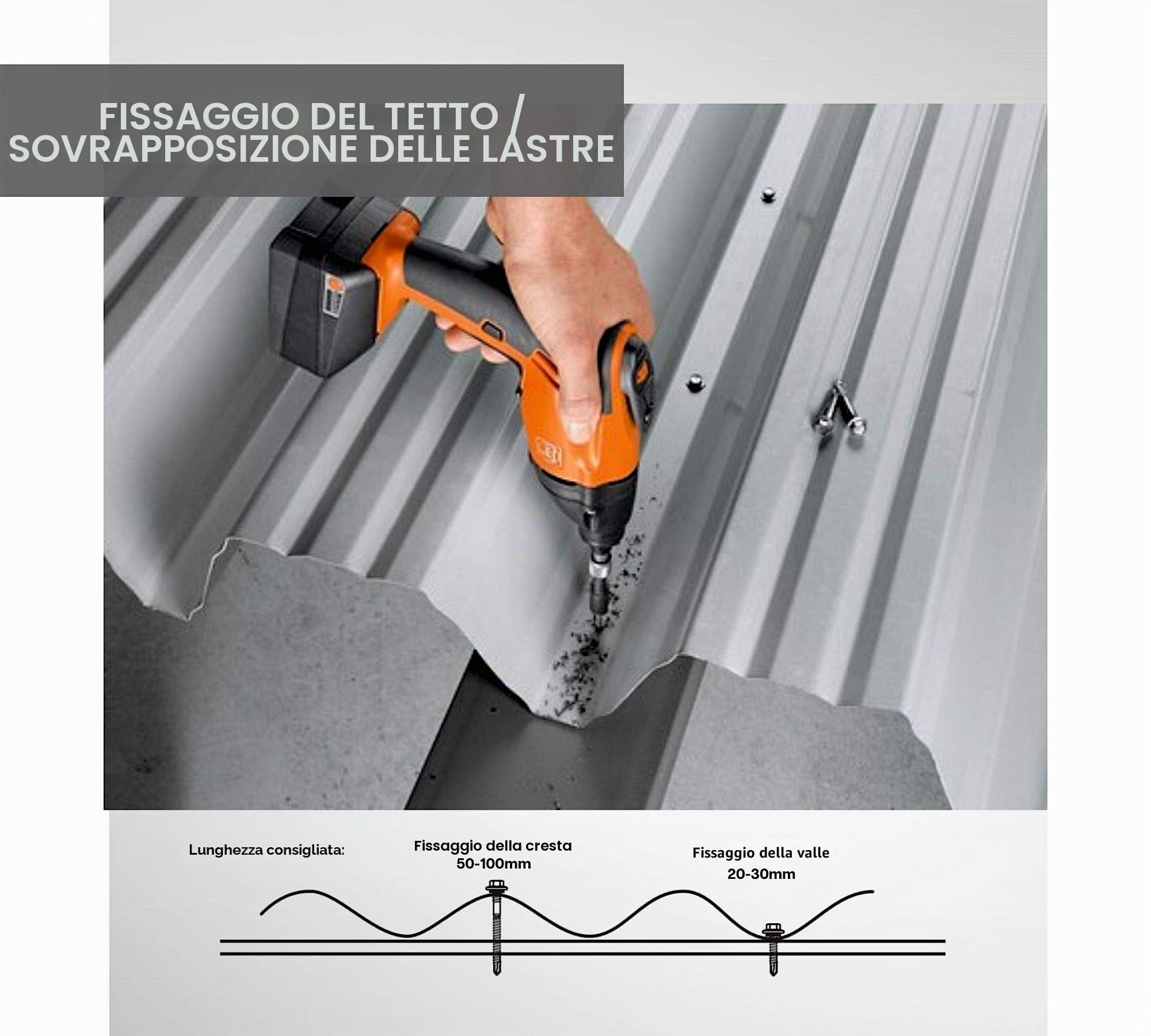 DOJA Industrial | Viti Autofilettanti Testa Esagonale Senza Rondella | Misura: 6,3 x 30 | 100 Pezzi | Zincato | Uso: Lastre Ondulate, Lamiera Tetto | Compatibile: Ferro, Alluminio, Legno, Acciaio