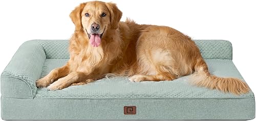 Miniatura 44 de EHEYCIGA Cama extra grande para perro torpedica, cama XL de espuma viscoelástica para perro con funda extraíble lavable, sofá impermeable para