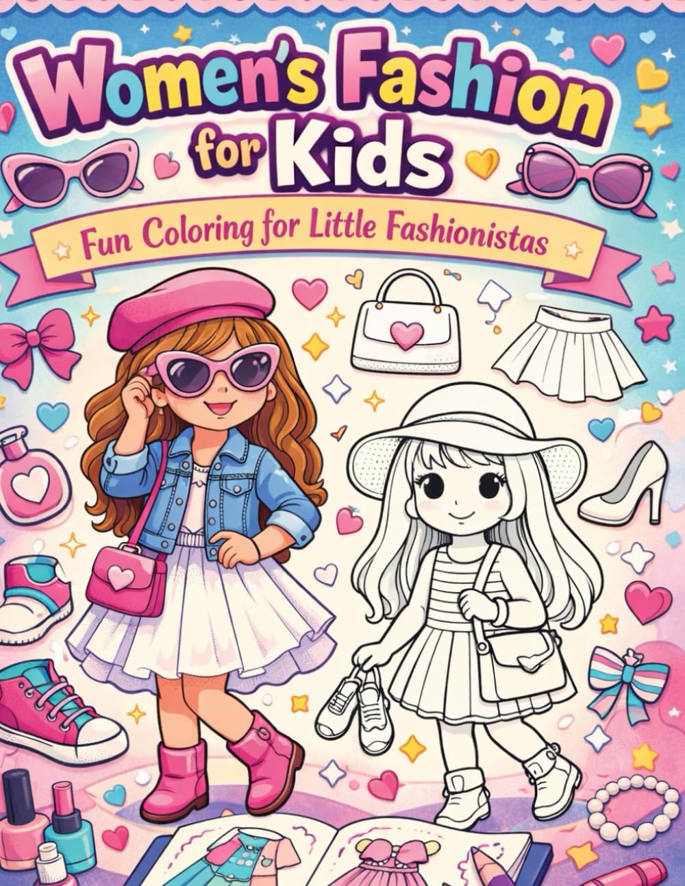 Women's Fashion for Kids: Fun Coloring for Little Fashionistas