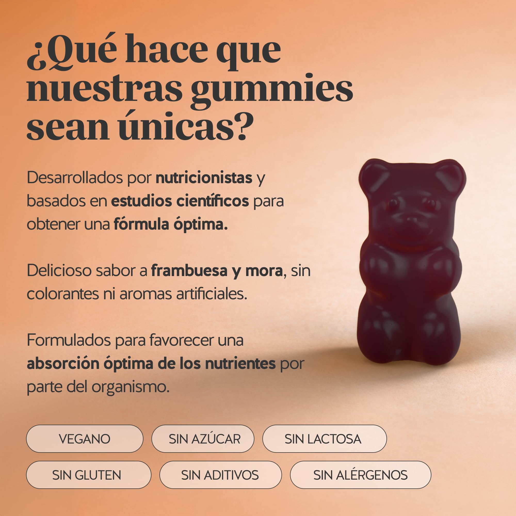 Queen of Iron Power Complex - Gominolas de Energía y Vitalidad - Hierro con Vitamina B12, B1, B6, C, D y Yodo - 90 unidades (3 meses) - Sin azúcar, Vegano - Bears with Benefits