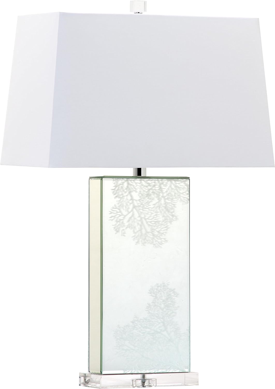 Up To 40% OFF Decorator's Lighting 15337 Coral Rectangle Crystal Base Table Lamp, 28 H, Etched Mirror Get Discount Offer Decorator's Lighting 15337 Coral Rectangle Crystal Base Table Lamp, 28 H, Etched Mirror