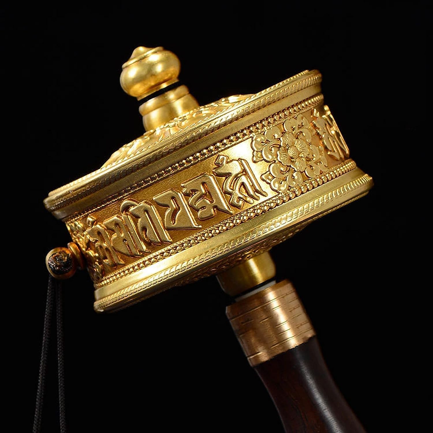 Gebetsmühle Handgebetsmühle Handgekurbelte Gebetsmühle Buddhistische Lieferungen Kupfersystem-Gebetsmühle Gebet