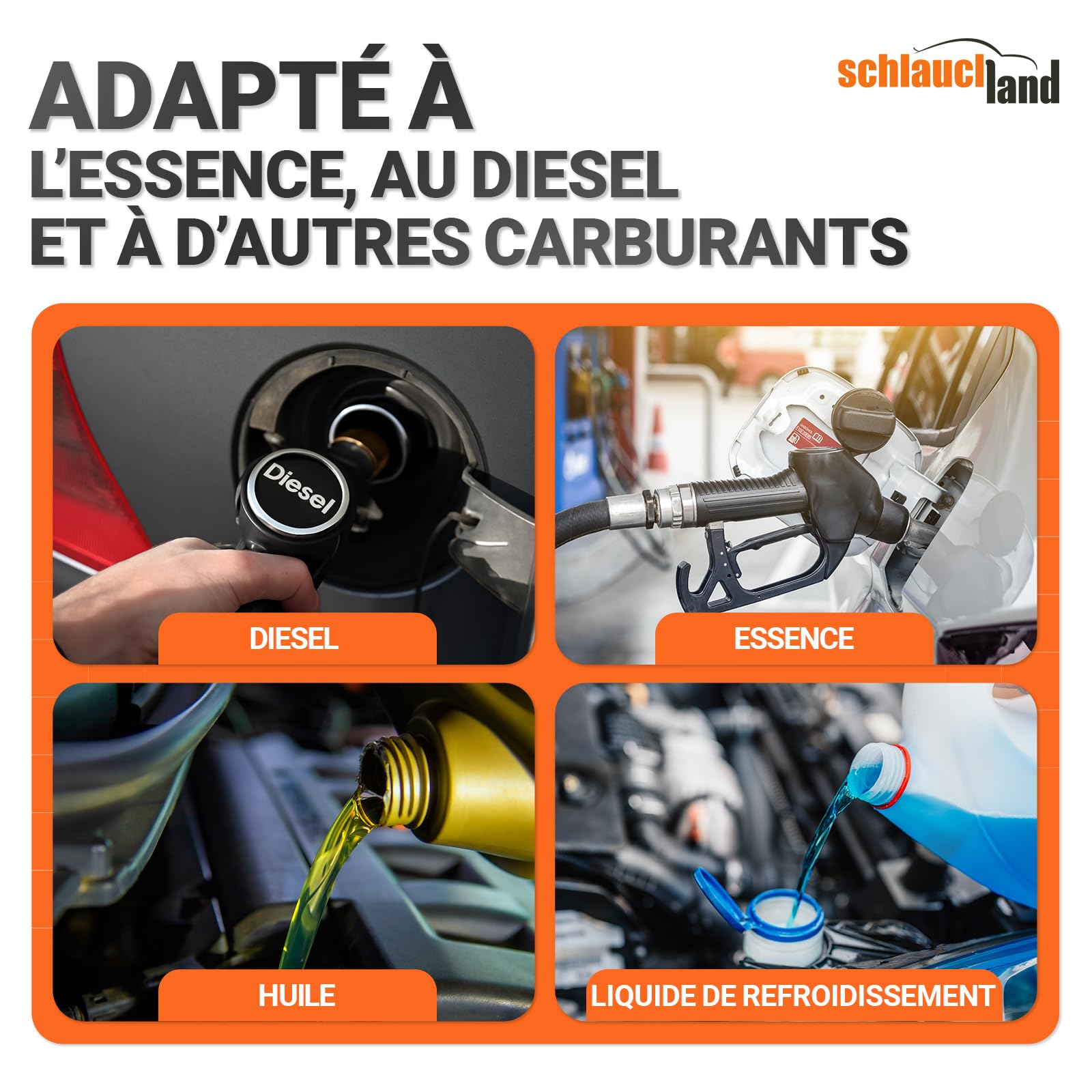 3m TUYAU ESSENCE DIESEL CARBURANT NBR Ø 22x30mm DURITE renfort intérieur