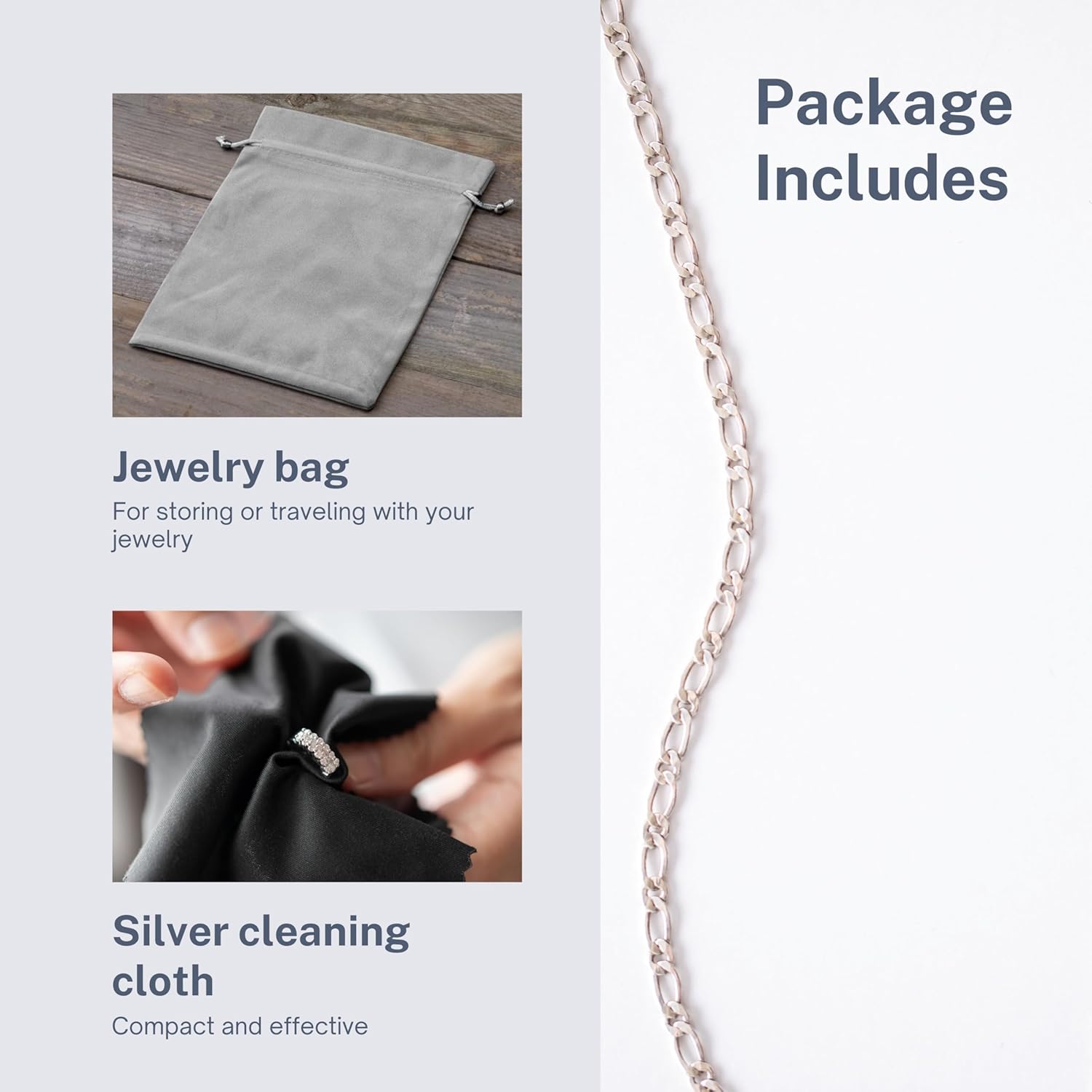 Floating Heart Necklace for Women | 1 cm Pendant | Sterling Silver on Cable Chain | Hypoallergenic - Image 6