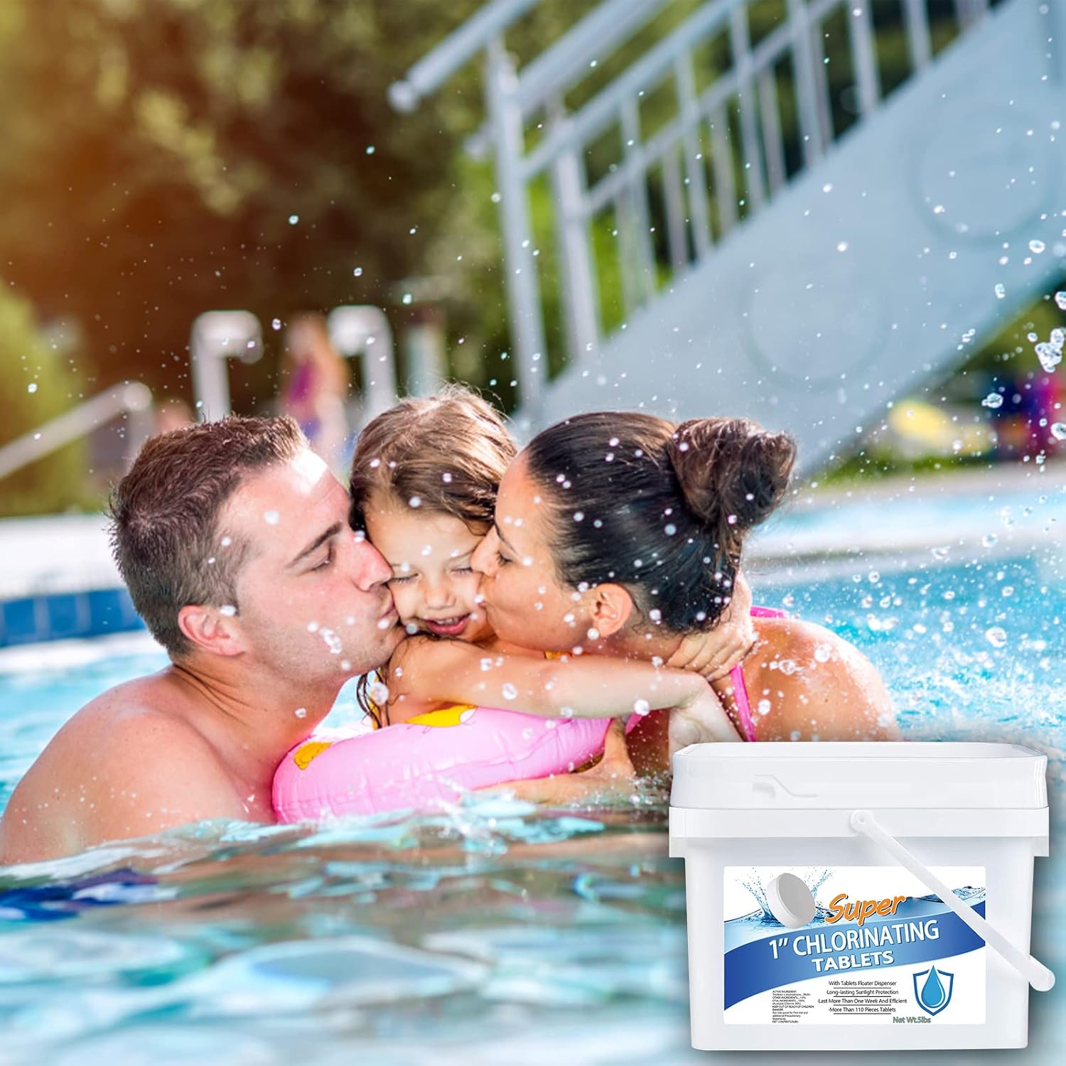 Buy 5Lb Chlorinating Tablets, 1 Inch Pool Chlorine Tablets, 5 Lb