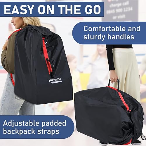 Miniatura 7 de Bolsa de viaje para asiento de automóvil para avión, bolsas grandes impermeables para asiento de automóvil, se adapta a la mayoría de asientos de