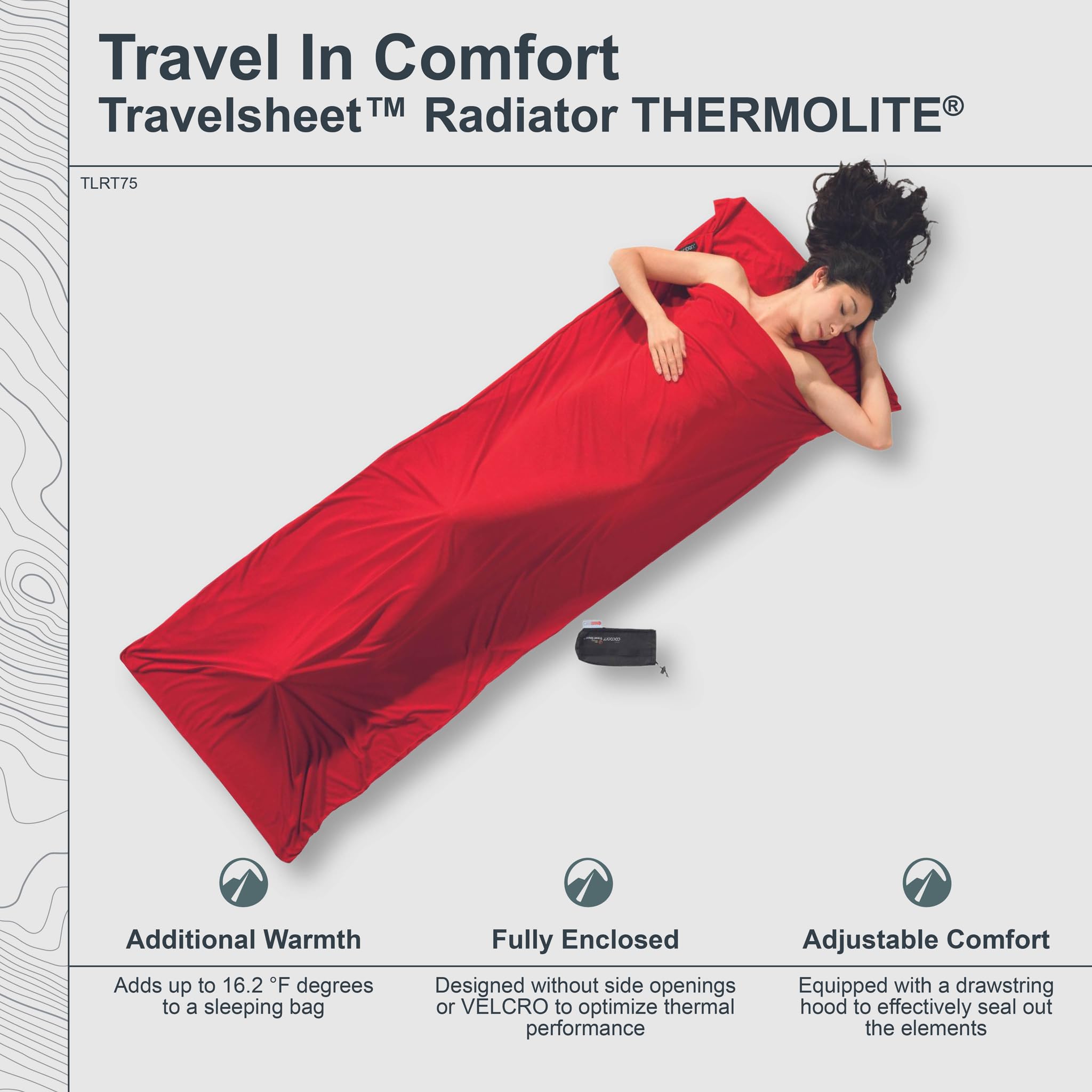 Cocoon - Premium - TravelSheet -Thermolite - Volcano Grey - Regular