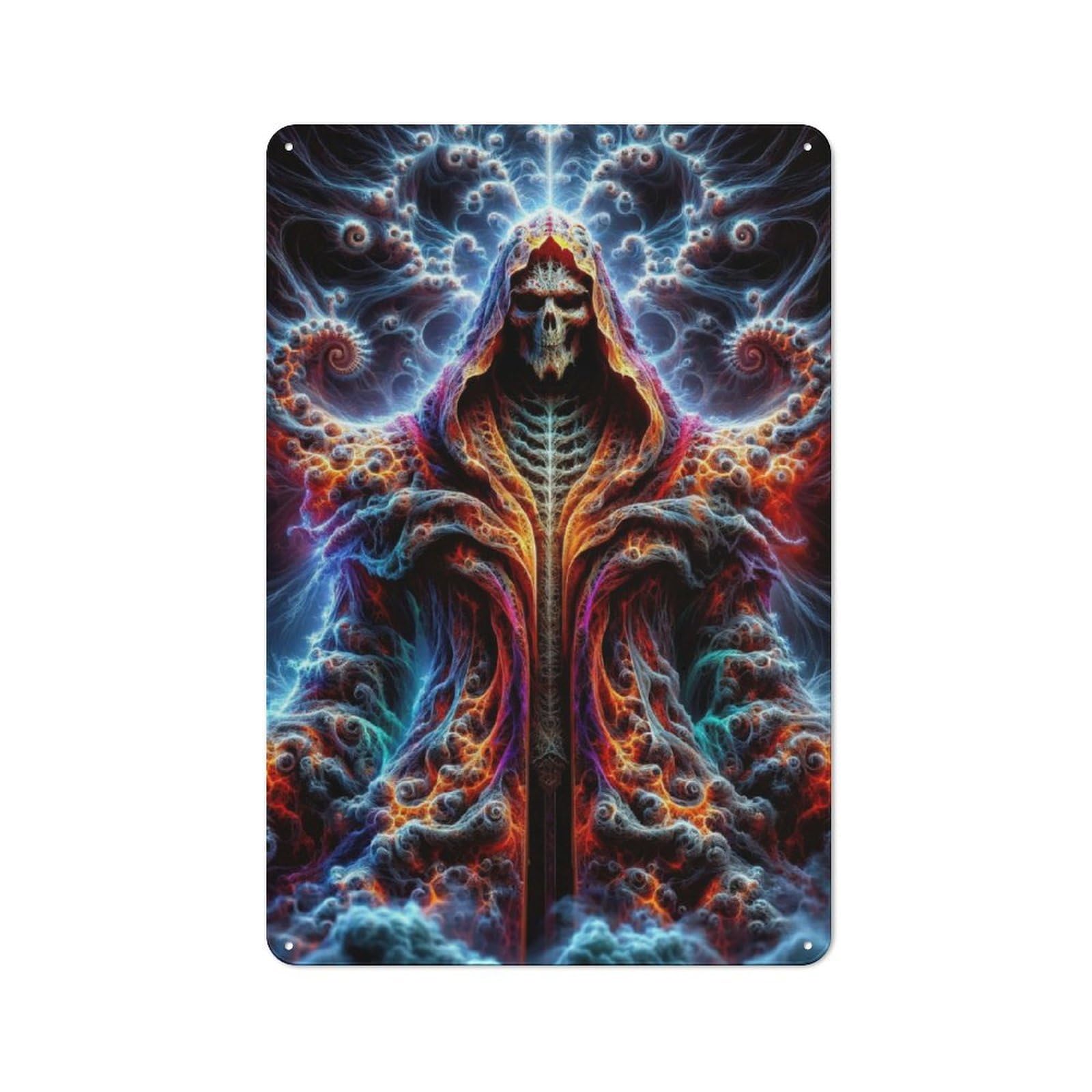 Junmoney Quantum Necromancer Vintage-Inspired Tin Sign 30X20cm For Garage Or Workshop, For Garage, Workshop And Man Cave Decoration