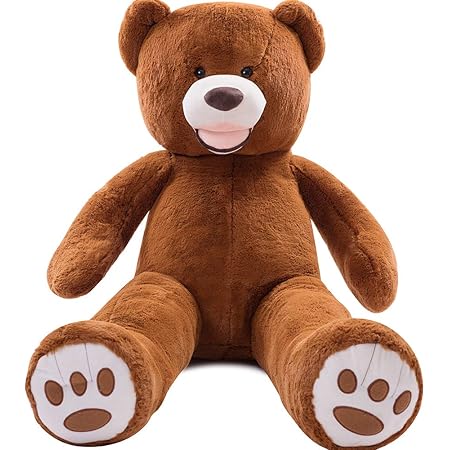 Amazon Amira Toys ぬいぐるみ 特大 クマ くま テディベア ぬいぐるみ 大きい 動物 大きいぬいぐるみ 抱き枕 キャラクター Ins人気 お誕生日プレゼント インテリア 熊縫い包み 置物 店飾り 3色選択 130cm ダークブラウン ぬいぐるみ おもちゃ