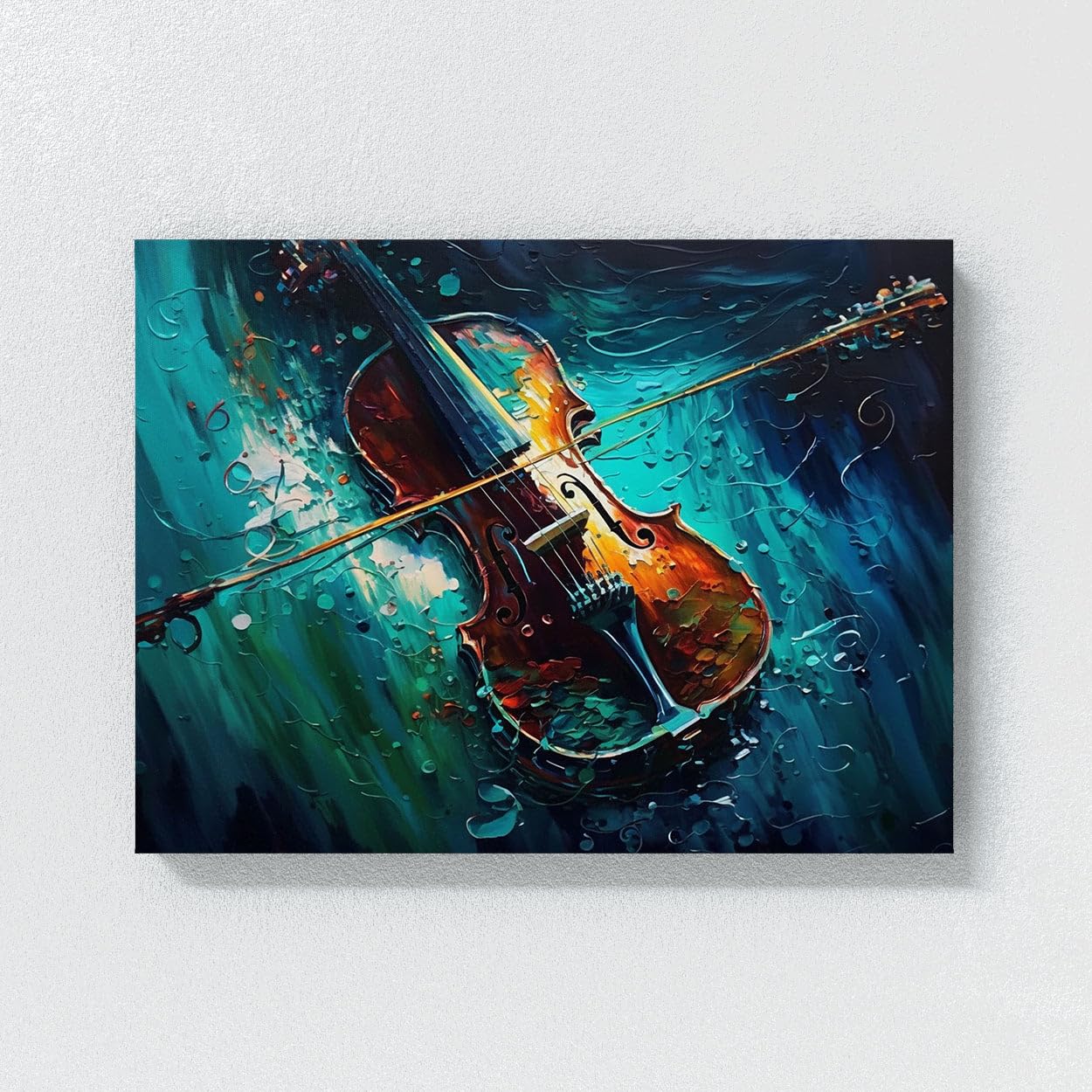 Amazon.com: Sense Canvas Violin Music Energy 27 Canvas Art - Home