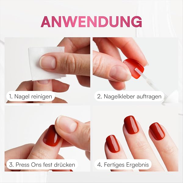 Doonails Nagelkleber Extra Stark (7ml) – Schnelltrocknender Brush-On Nail Glue für Kunstnägel, Tips, Press On Nails & Acrylnägel – Nagel Kleber für eingerissene Nägel & 100% Haftung - 5